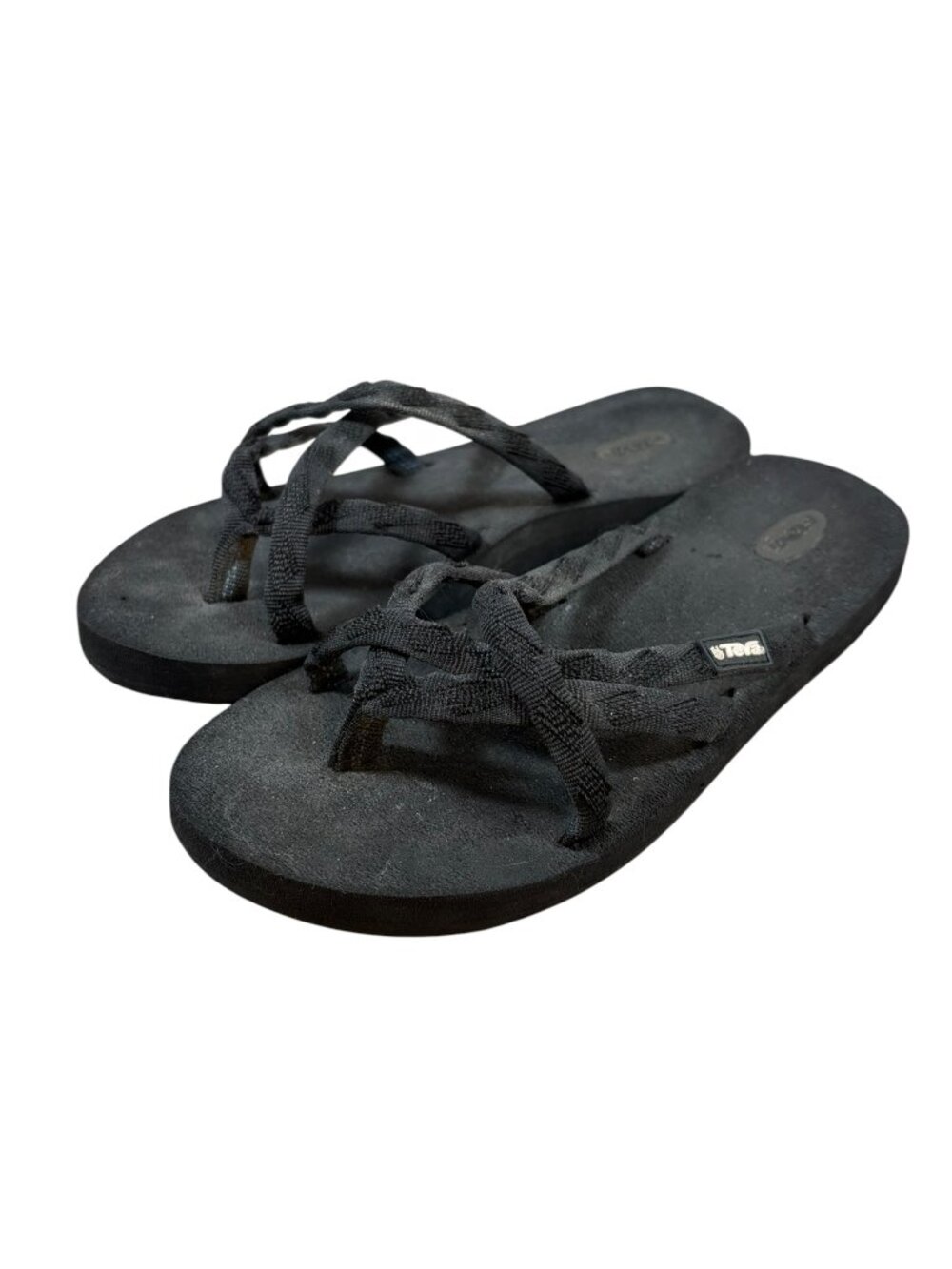 Teva Olawahu Black Flip Flop Thong Sandals